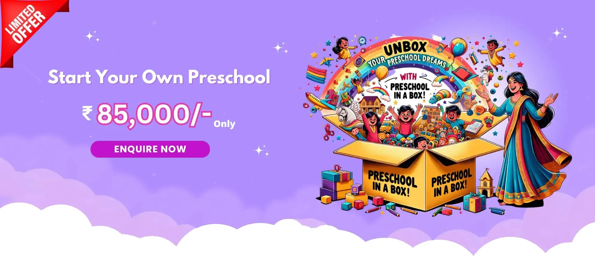 Preschool in a box Franchise Cost